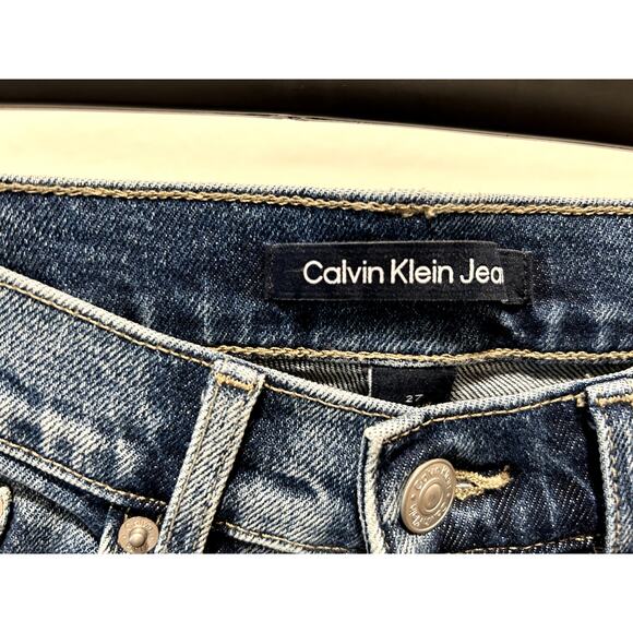 Calvin Klein Jeans Women's High-Rise Stretch Flare Marrakech Size 27 Denim New - Picture 4 of 7